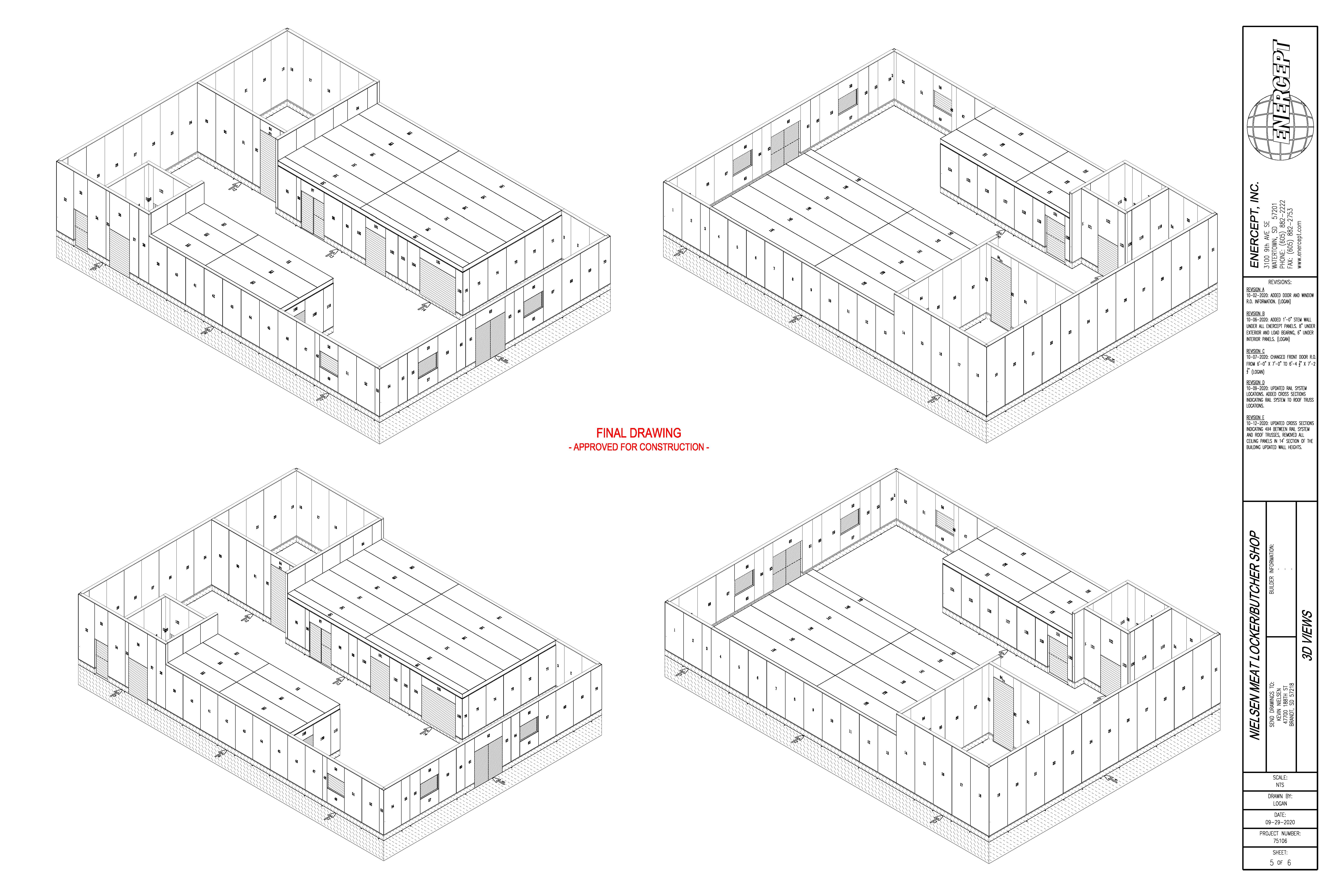 3d SIP panel drawings